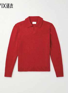 【秋冬新品】Aimé Leon Dore 男款美利奴羊毛Polo衫 迷衣时尚