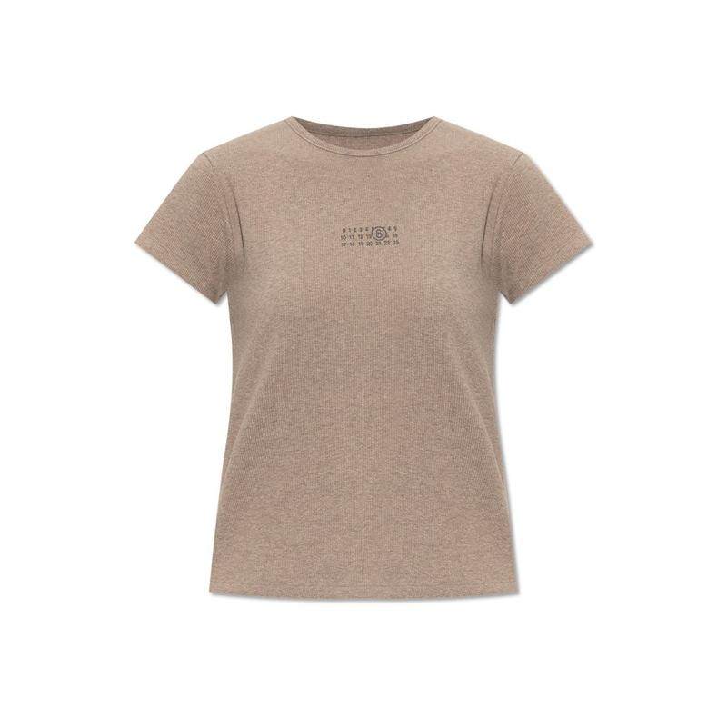 MM6 Maison Margiela 女士 FW25 T恤 数字印花T恤