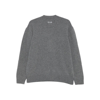 【早秋新品】MSGM 男款MUSHROOM-INTARSIA 羊毛混纺套头衫针织衫