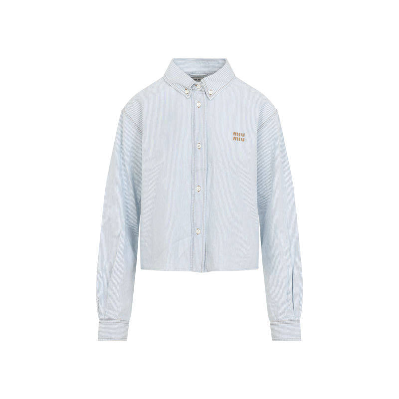 Miu Miu 女士 FW25 衬衫 棉质衬衫