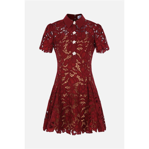 Self-Portrait 女士 FW26 短款连衣裙 蕾丝迷你连衣裙