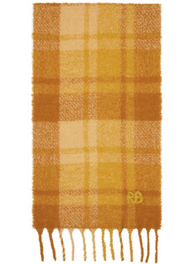 Ruslan Baginskiy 女士 围巾 黄色格纹围巾