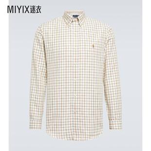 Ralph 男士 Polo Lauren拉夫劳伦 格纹薄纱衬衫 迷衣时尚