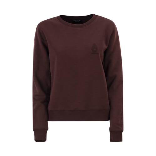 DONDUP 女士 FW25 卫衣 修身棉质水手领带Logo运动衫