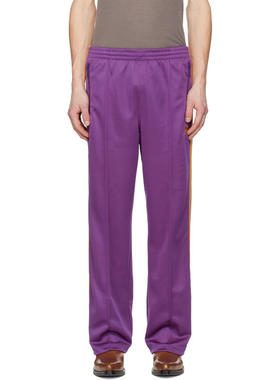 Needles 男士 运动长裤 紫色 Poly Smooth 运动裤