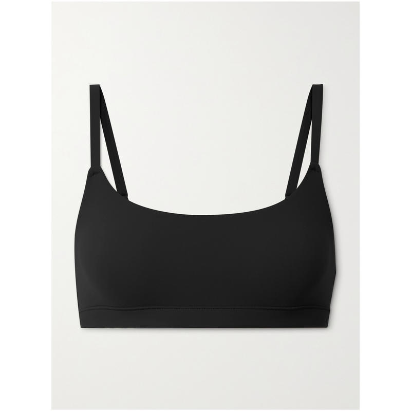 SKIMS 女士 CO 文胸 Fits Everybody - Onyx 圆领比基尼内衣