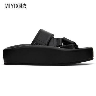 MM6 Maison Margiela 马吉拉女士 黑色 Webbing Slip-On Platform
