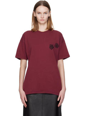 Willy Chavarria 女士 T恤 红色 Proverb Easy T 恤