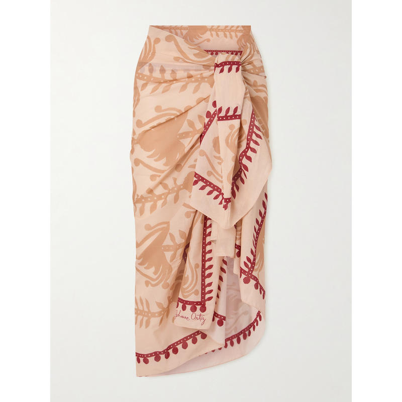 Johanna Ortiz 女士 罩衫 Prismatic Flow pareo 印花棉质罩衫