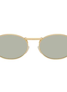 VERSACE范思哲 男士 太阳镜 黑色 Medusa Deco Oval 太阳镜