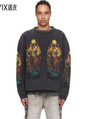 WHO DECIDES WAR BY EV BRAVADO 男款黑色 Anvil Crewneck 套头衫