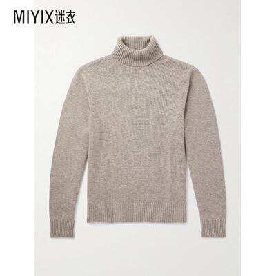 [秋冬新品]Officine Generale 男款羊毛羊绒混纺高领毛衣 迷衣时