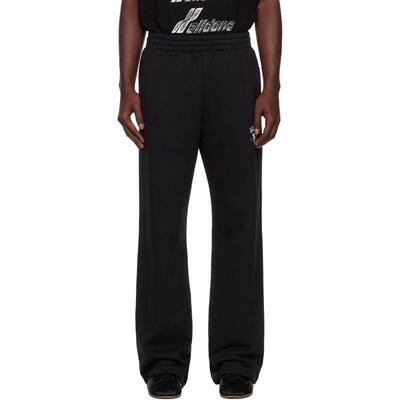 We11Done 男士 运动长裤 黑色 Collegiate 运动裤