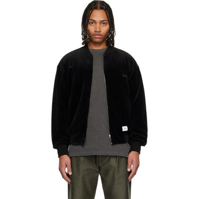 WTAPS 男士 卫衣 黑色 Athletic 运动夹克