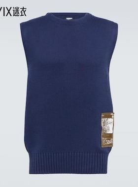 Gr10K 男款刺绣棉质毛衣马甲 迷衣时尚