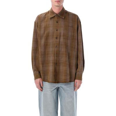 Our Legacy 男士 SS26 衬衫 Borrowed 法兰绒格纹(Dakota)