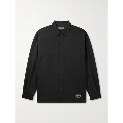 NEIGHBORHOOD 男士 SS26 衬衫 Logo-Appliquéd 斗篷式棉质