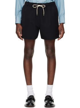 AURALEE 男士 短裤 黑色 Wool Max Canvas