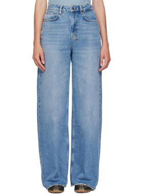 Ksubi 女士 牛仔长裤 蓝色 Baggy Strider Horizon 牛仔裤