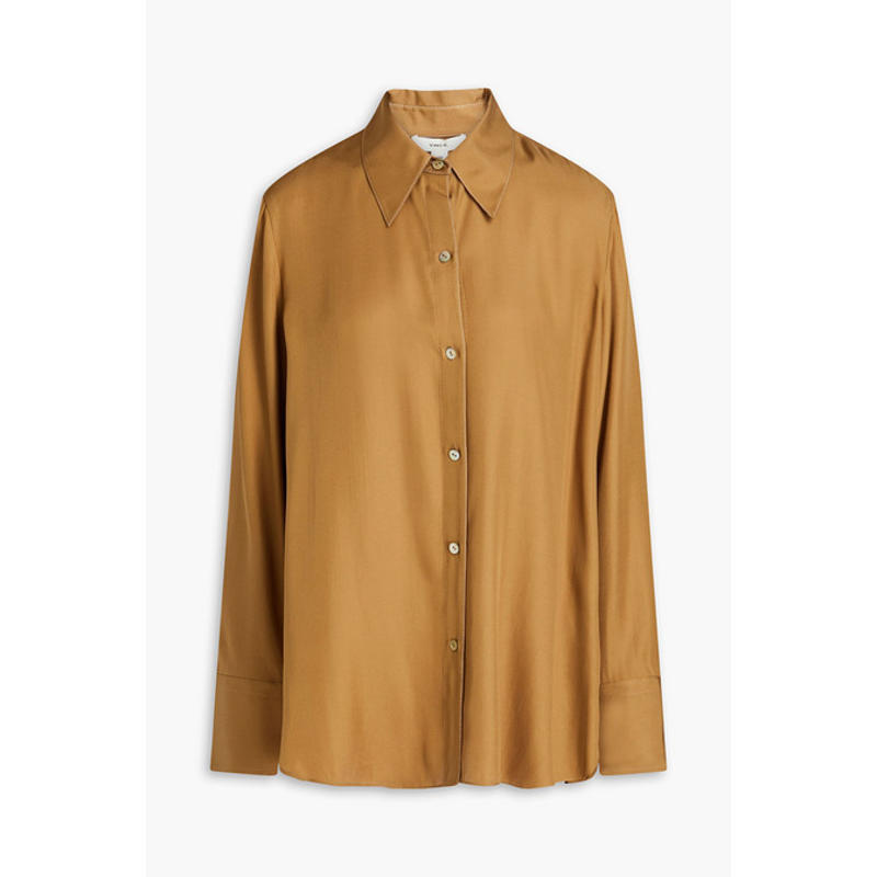 Vince 女士 上衣 真丝混纺斜纹布衬衫