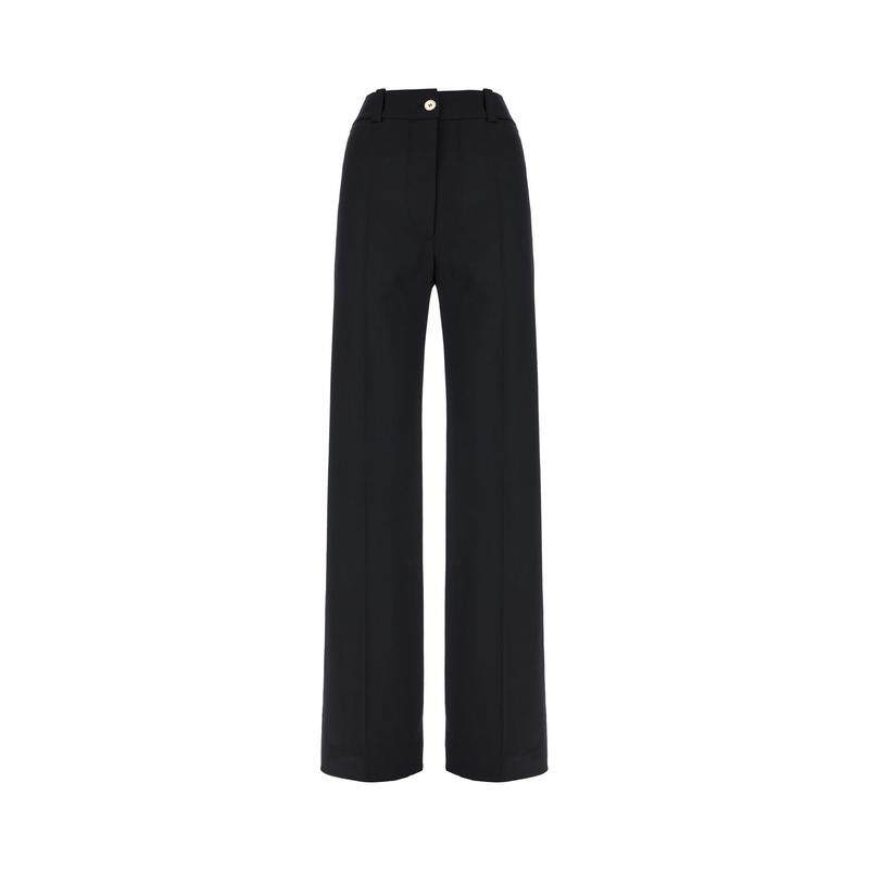 Patou 姜·巴度 女士 FW25 长裤 黑色弹力羊毛