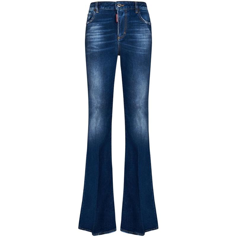 DSquared2 女士 SS23 牛仔长裤 徽标牛仔裤