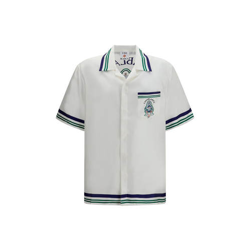Casablanca 男士 FW26 衬衫 Hotel 短袖盾徽