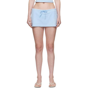 Danielle Guizio 女士 迷你裙 蓝色 Dani Terry Mini 裙裤