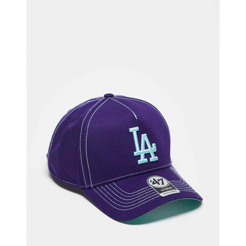 47 Brand 中性（成人） 棒球帽 LA Dodgers mvp 紫色帽子