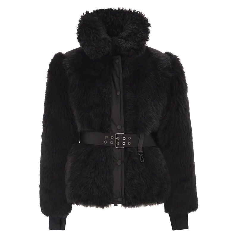 Moncler Grenoble 女士 FW25 夹克 VALDIVIAN 毛羊皮羽绒夹克