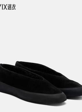 LE MONDE BÉRYL 女款Apres Ski 皮毛内里绒面革芭蕾舞鞋 迷衣时尚