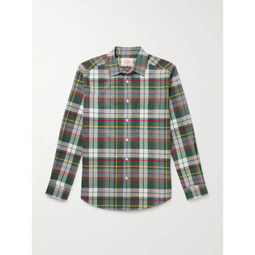 PORTUGUESE FLANNEL 男士 衬衫 Teca 格纹有机棉质法兰绒衬衫