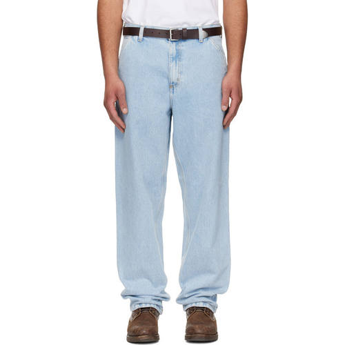 Carhartt WIP 卡哈特 男士 牛仔长裤 蓝色 Single Knee 牛仔裤