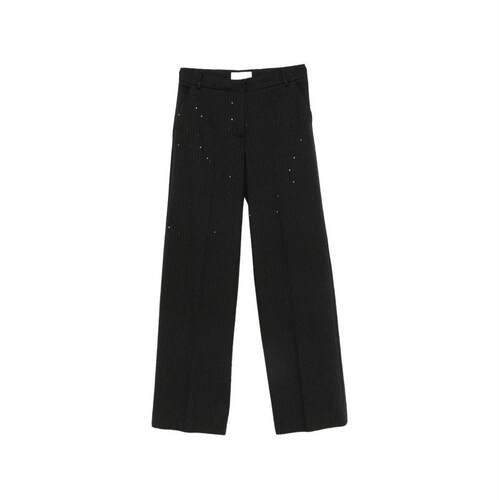 Ermanno Firenze 女士 FW26 长裤 黑色裤子