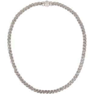 Emanuele Bicocchi 男士 项链/吊坠 Flat Diamond Braided 项链