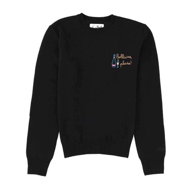 MC2 Saint Barth 女士 FW25 毛衣 Mc2 聖巴特島新女王刺繡套頭衫