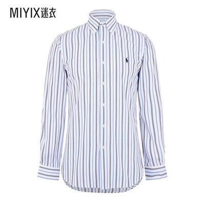 Polo Ralph Lauren拉夫劳伦 男款条纹府绸衬衫 迷衣时尚