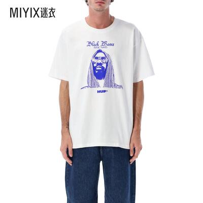 [秋冬新品]Huf 男款HUF x Isaac Hayes Moses 黑色重身T恤 迷衣时