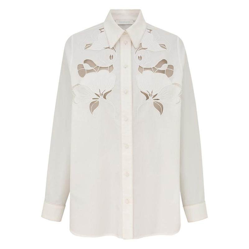 Zimmermann 女士 SS26 衬衫 米白色衬衫
