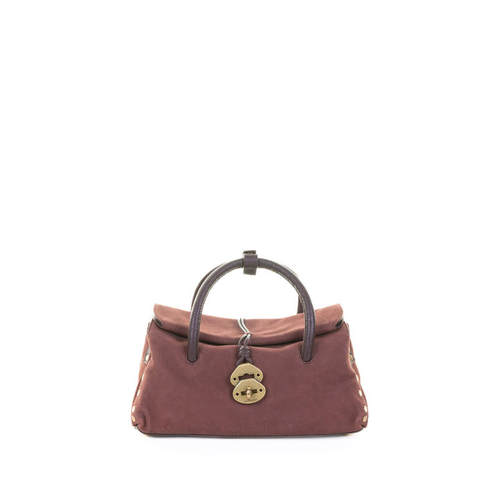 Zanellato 女士 FW25 斜挎包 DOTTA JONES 红色绒面革带背带包包