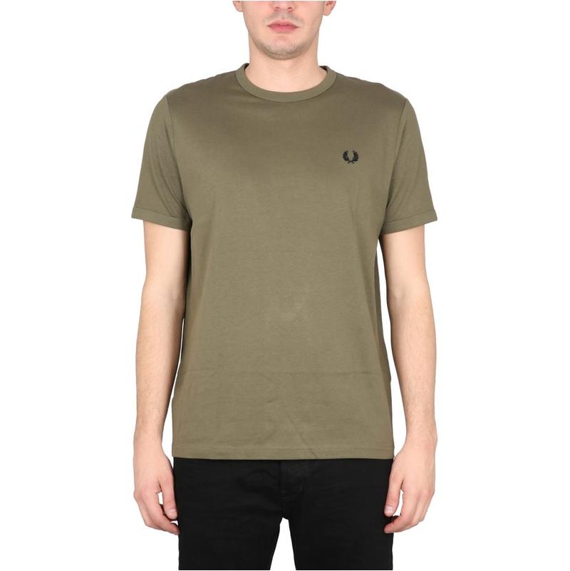 Fred Perry 弗莱德.派瑞 男士 T恤 Ringer 徽标刺绣圆领 T 恤图片