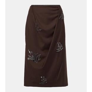 Jacques Wei 女士 中长裙 精饰中长半身裙