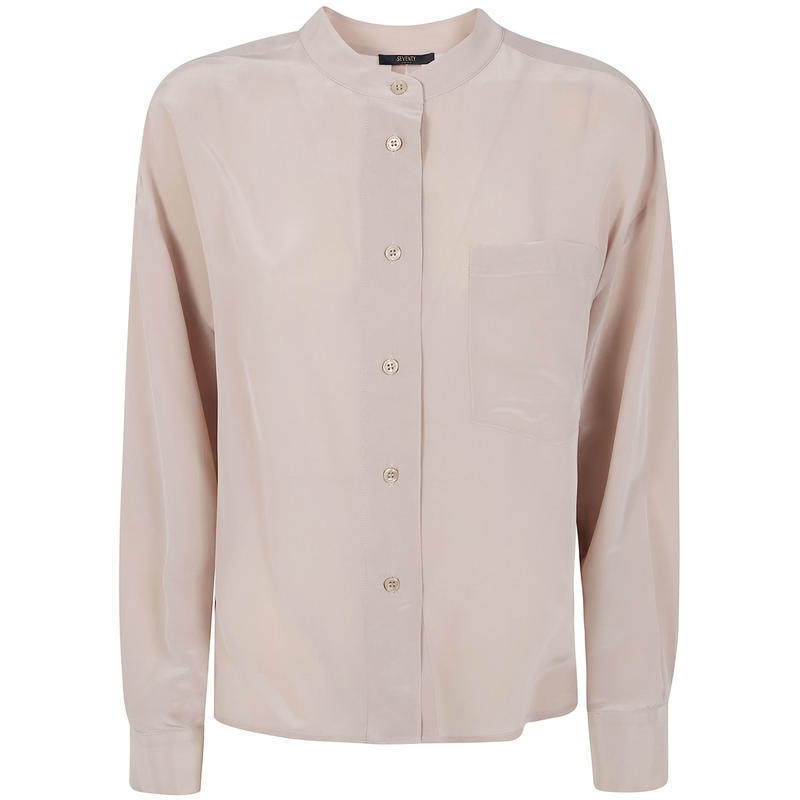 Seventy Venezia 女士 SS26 衬衫 混合真丝沙色水洗