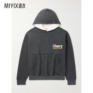 LOS 男士 CHERRY ANGELES 迷衣时 Speed 系列件染印花棉针织连帽衫