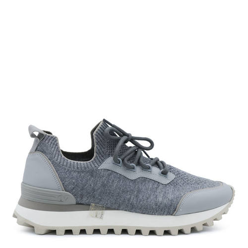 Eleventy 十一世 男士 FW26 运动鞋 MID 灰色羊毛