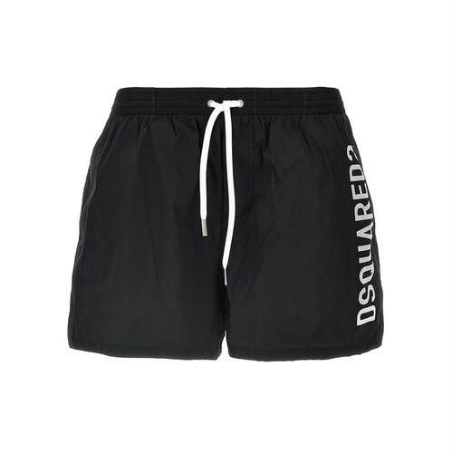 DSquared2 D二次方 男士 SS25 泳裤 徽标印花平角