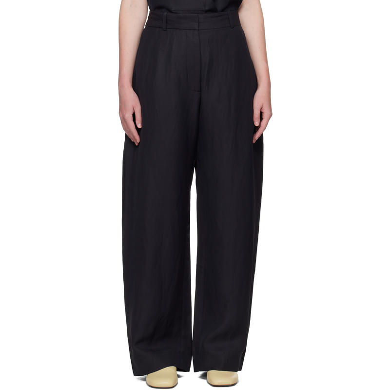 Studio Nicholson 女士 长裤 海军蓝 Myers Linen 长裤