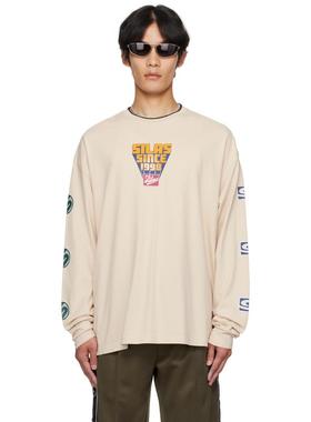 Silas 男士 T恤 灰白色 Since 1998 长袖 T 恤