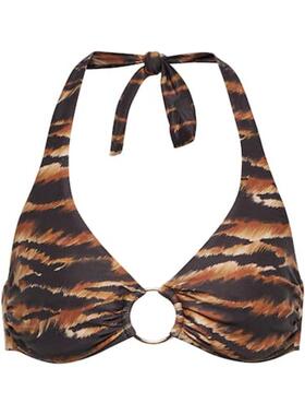 Melissa Odabash 女士 比基尼 Brussels 虎纹挂脖比基尼上装