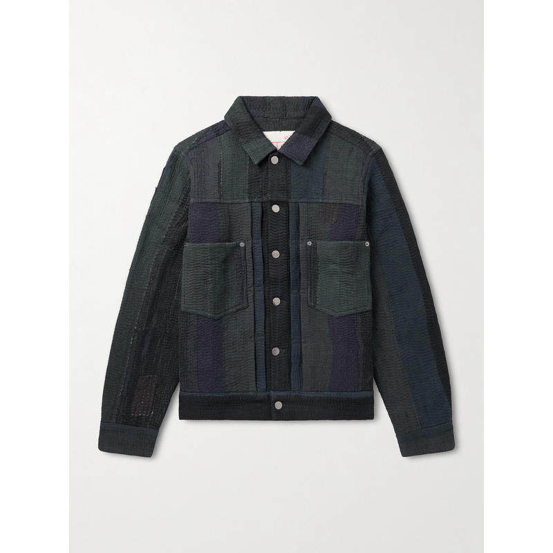 KARDO 男士 SS26 夹克 Marvin Kantha 磨破拼布棉质机车夹克,男装,牛仔外套,淘宝优惠券,粉丝福利购,淘宝优惠卷